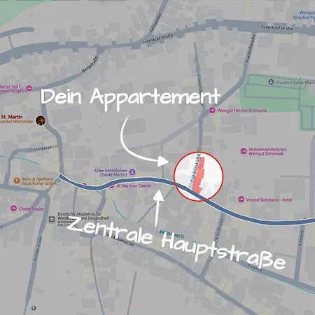 1-2 Personen - Parkplatz - Fahrradgarage - Zentrum - Kueche - Wlan - Klima * Sankt Martin